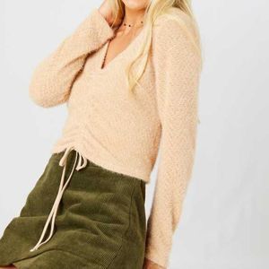 Altar’d State Rose Taupe Chanel Sweater